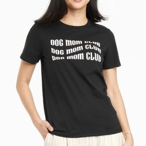 NEW Zoe + Liv size XXL Women's Dog Mom Club Graphic T-Shirt Black